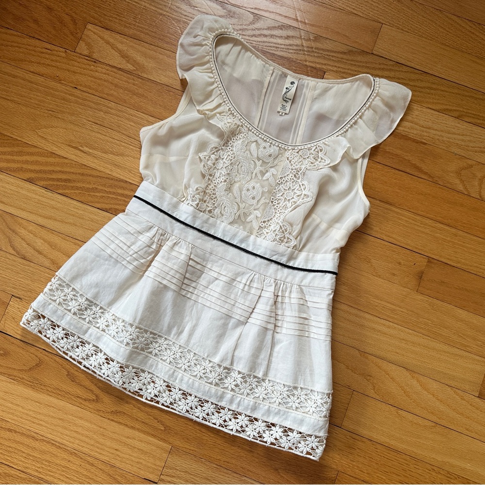 Anthropologie Floreat Lace Top blouse